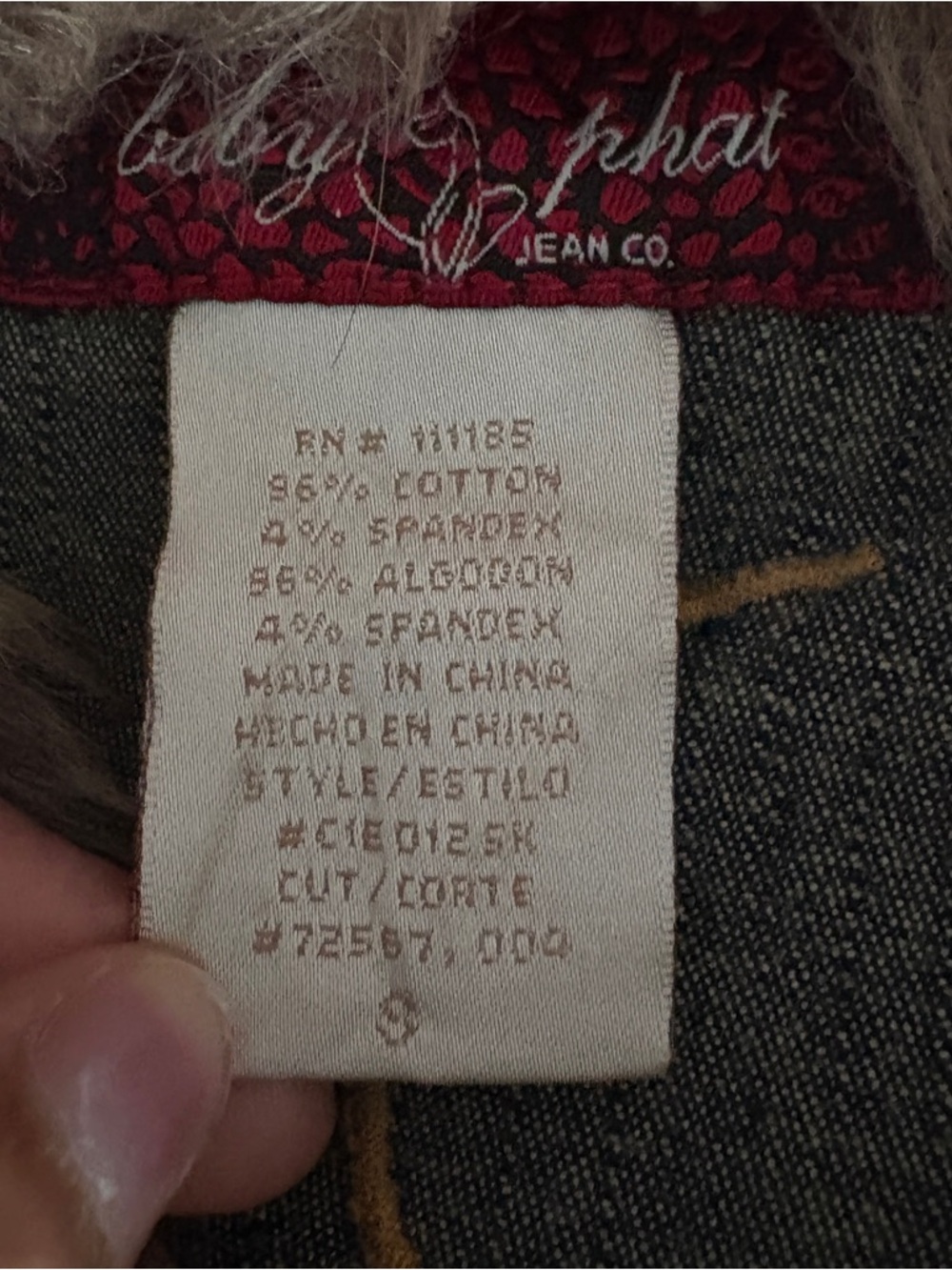 Vintage Baby Phat Denim Jacket with Fur Trim - Picture 4 of 4